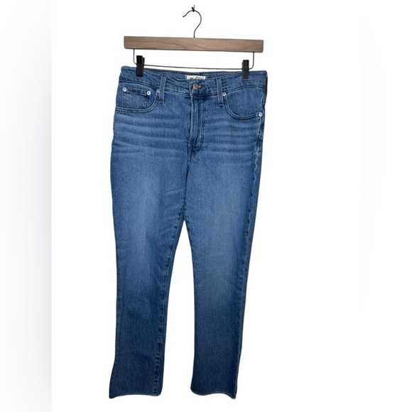 Madewell The Mid-Rise Perfect Vintage Jean Raw Hem Size 28 - Picture 2 of 10